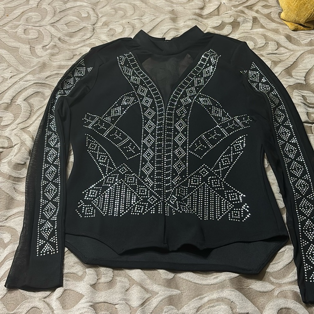 Black stud shirt